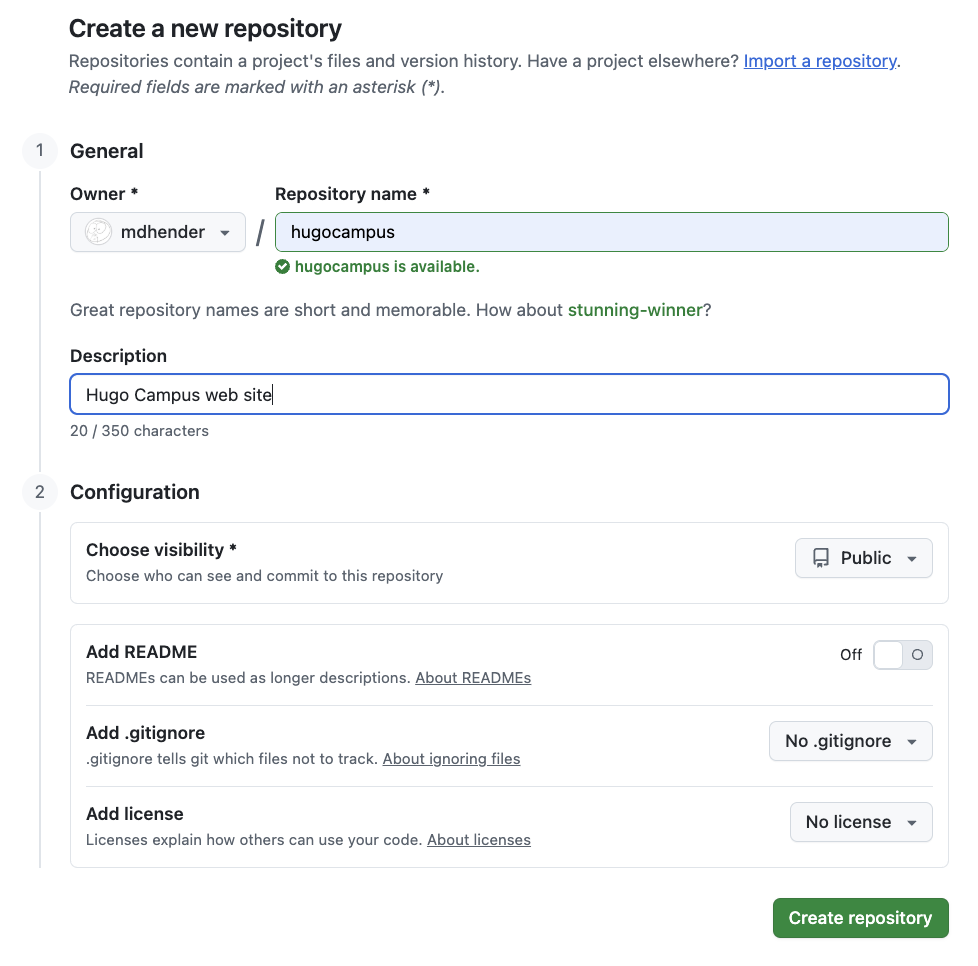 Github repository